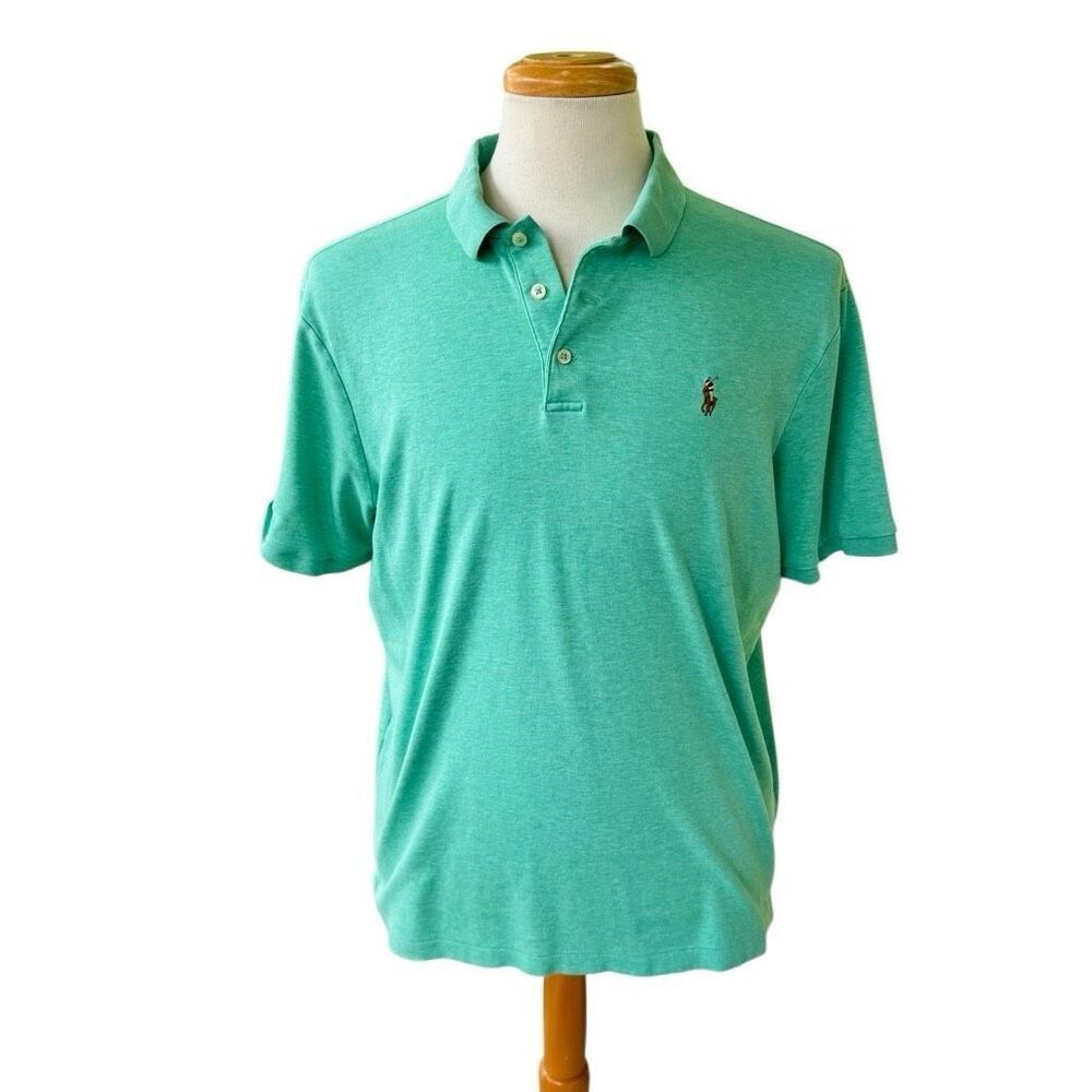 Polo Ralph Lauren Polo Shirt. Green Large.
